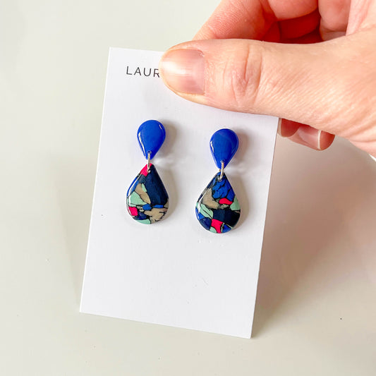 Marble Teardrop Earrings