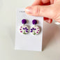 Flower Circle Earrings