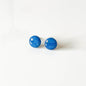 Blue Shimmer Stud Earrings