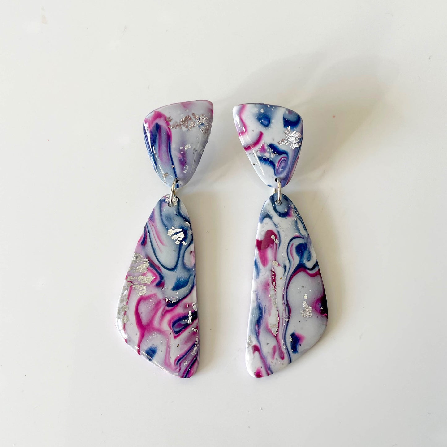 Marble Long Earrings