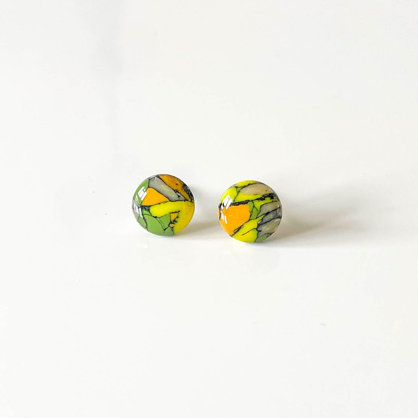 Marble Stud Earrings