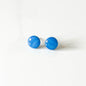 Blue Shimmer Stud Earrings