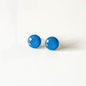 Blue Shimmer Stud Earrings