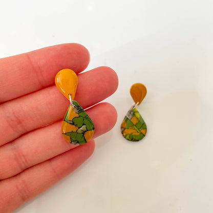 Marble Teardrop Earrings