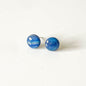 Blue Shimmer Stud Earrings