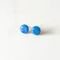 Blue Shimmer Stud Earrings