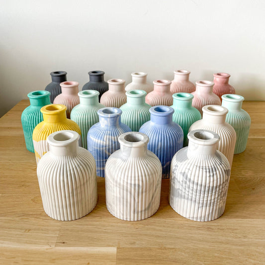 Marbled Jesmonite Vase